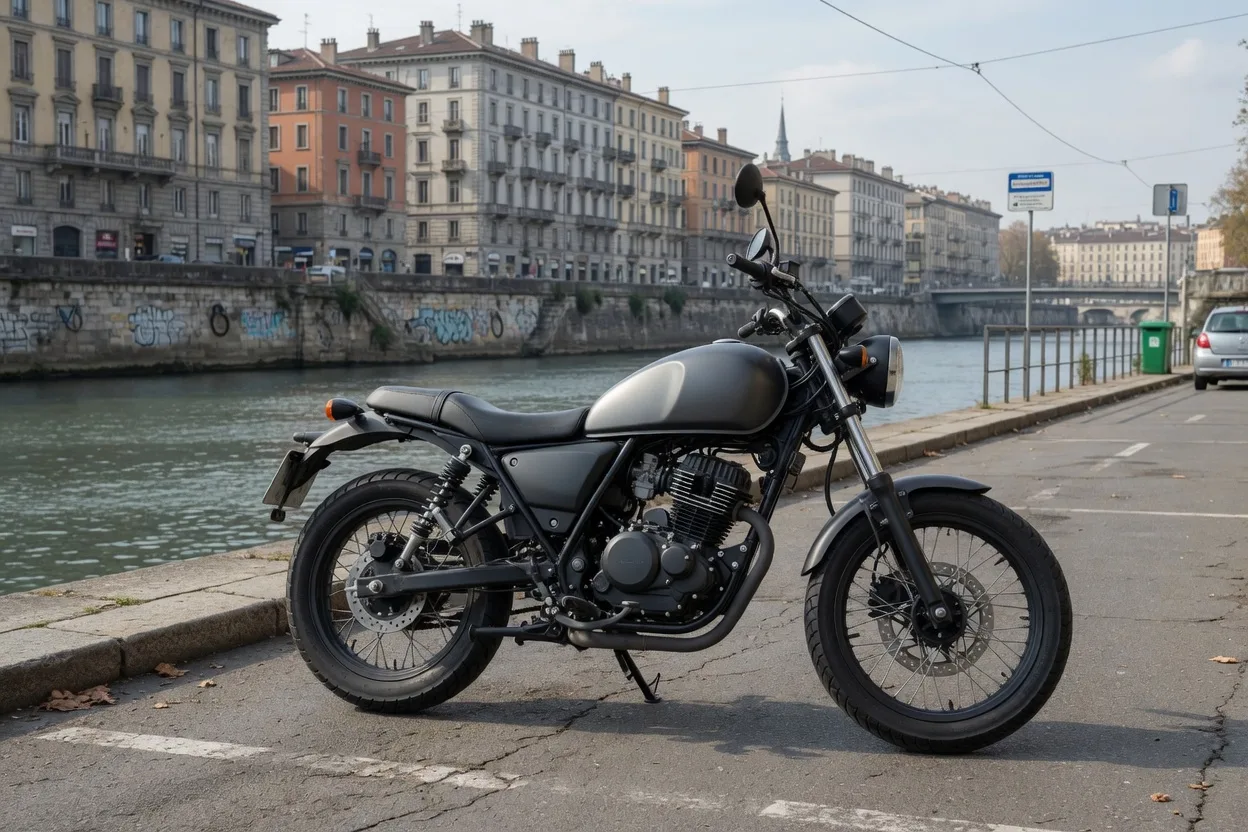 Ilustrační motocykl segmentu Naked
